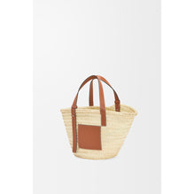 CLASSIC BASKET MEDIUM_PALM LEAF/CALF_NATURAL/TAN