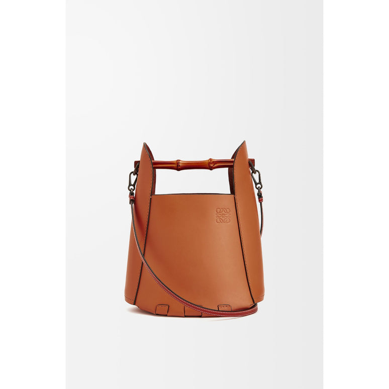BUCKET BAMBOO BAG_CALF_TAN