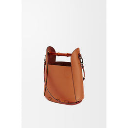 BUCKET BAMBOO BAG_CALF_TAN