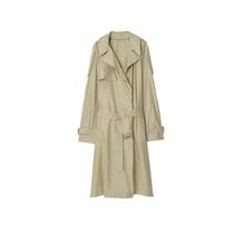 롱 실크 트렌치코트