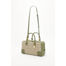 AMAZONA 28 ANAGRAM BAG_JACQUARD/CALF_GREEN/AVOCADO GREEN