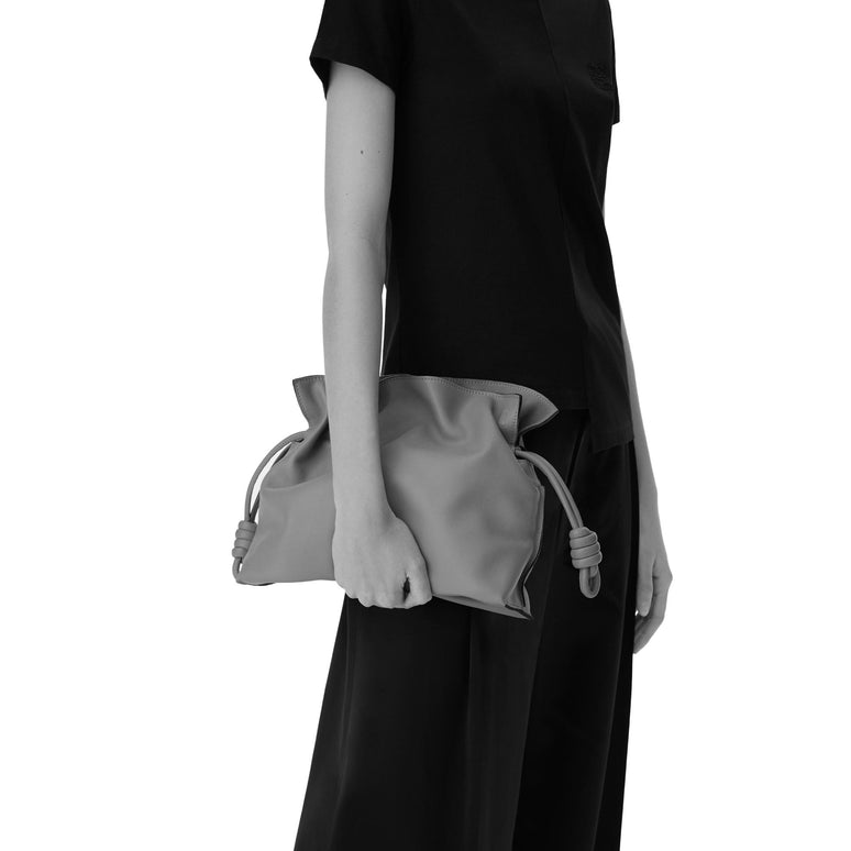 FLAMENCO CLUTCH BAG_NAPPA CALF_SOFT WHITE