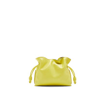 FLAMENCO CLUTCH MINI BAG_NAPPA CALF_LIME YELLOW