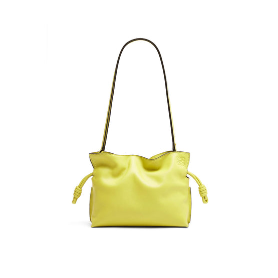 FLAMENCO CLUTCH MINI BAG_NAPPA CALF_LIME YELLOW