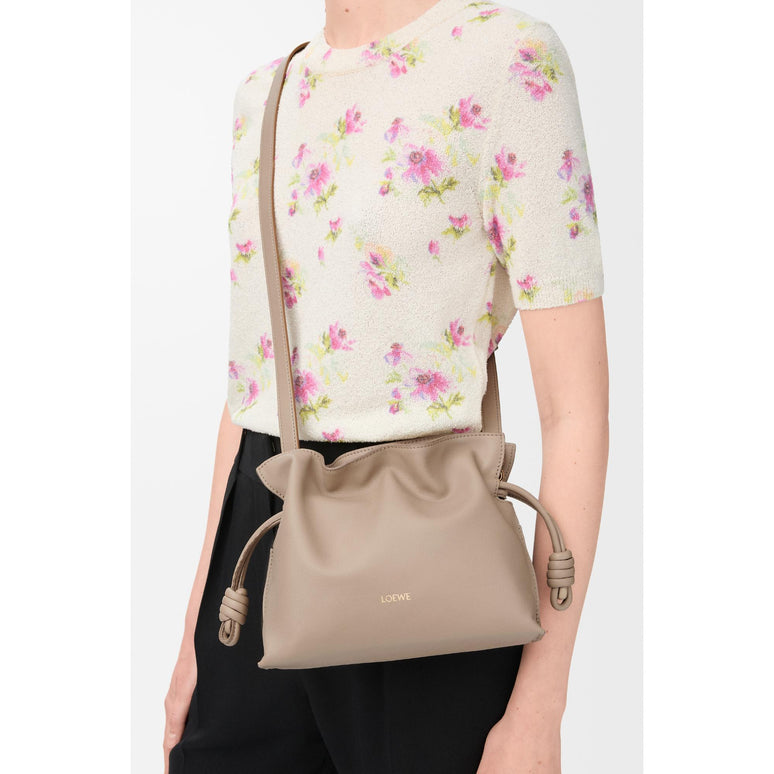 FLAMENCO CLUTCH MINI_NAPPA CALF_SAND