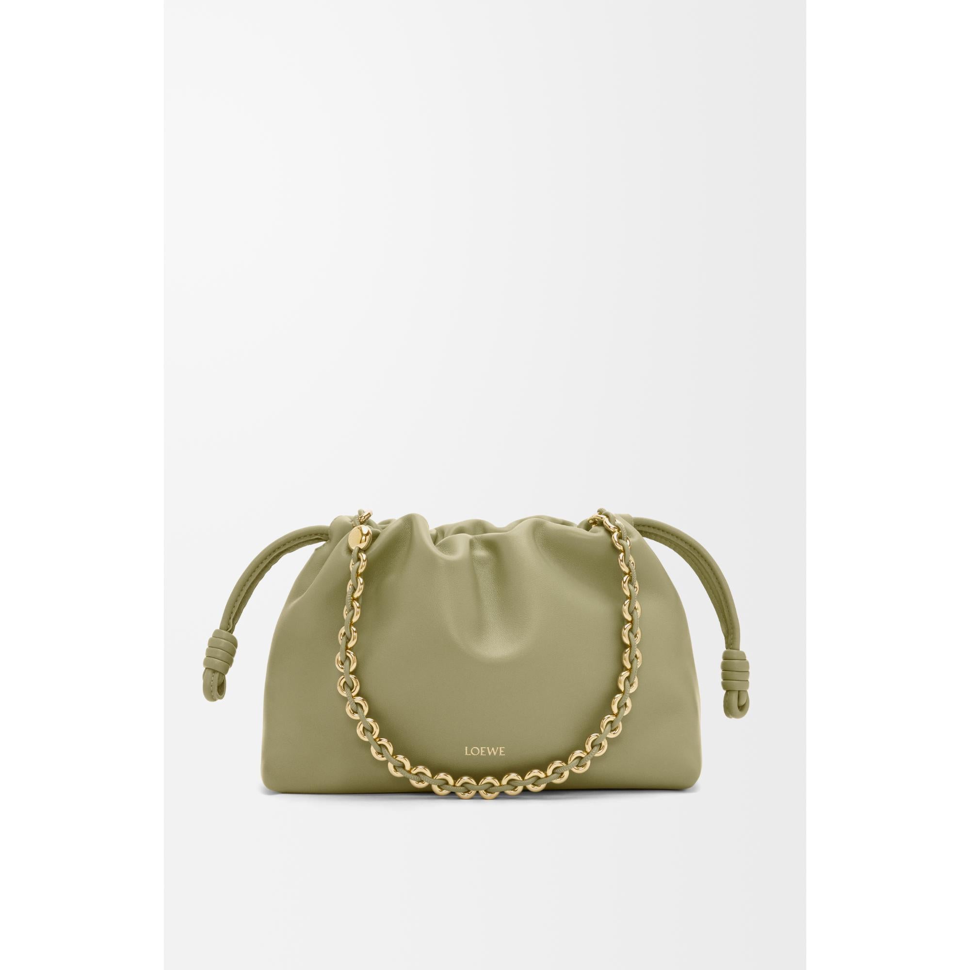 FLAMENCO PURSE MEDIUM_MELLOW NAPPA LAMBSKIN_EUCALYPTUS GREEN