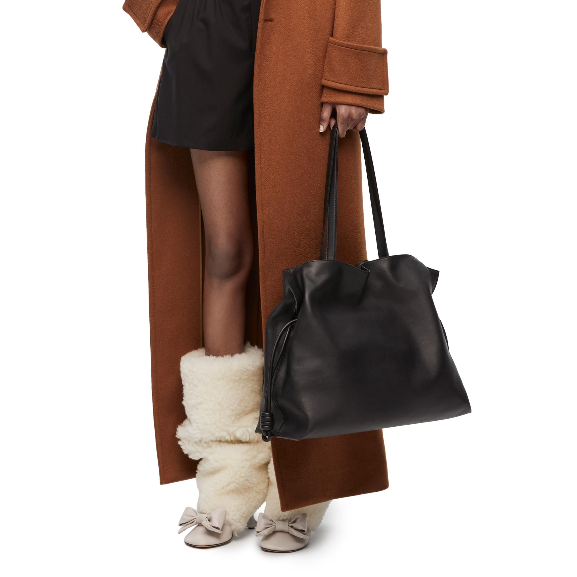 FLAMENCO CLUTCH XL BAG_NAPPA CALF_BLACK