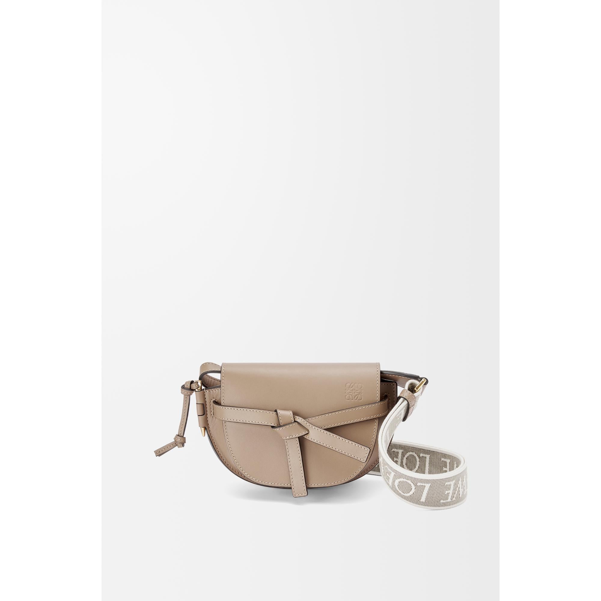 GATE DUAL MINI BAG_SOFT CALF/JACQUARD_SAND