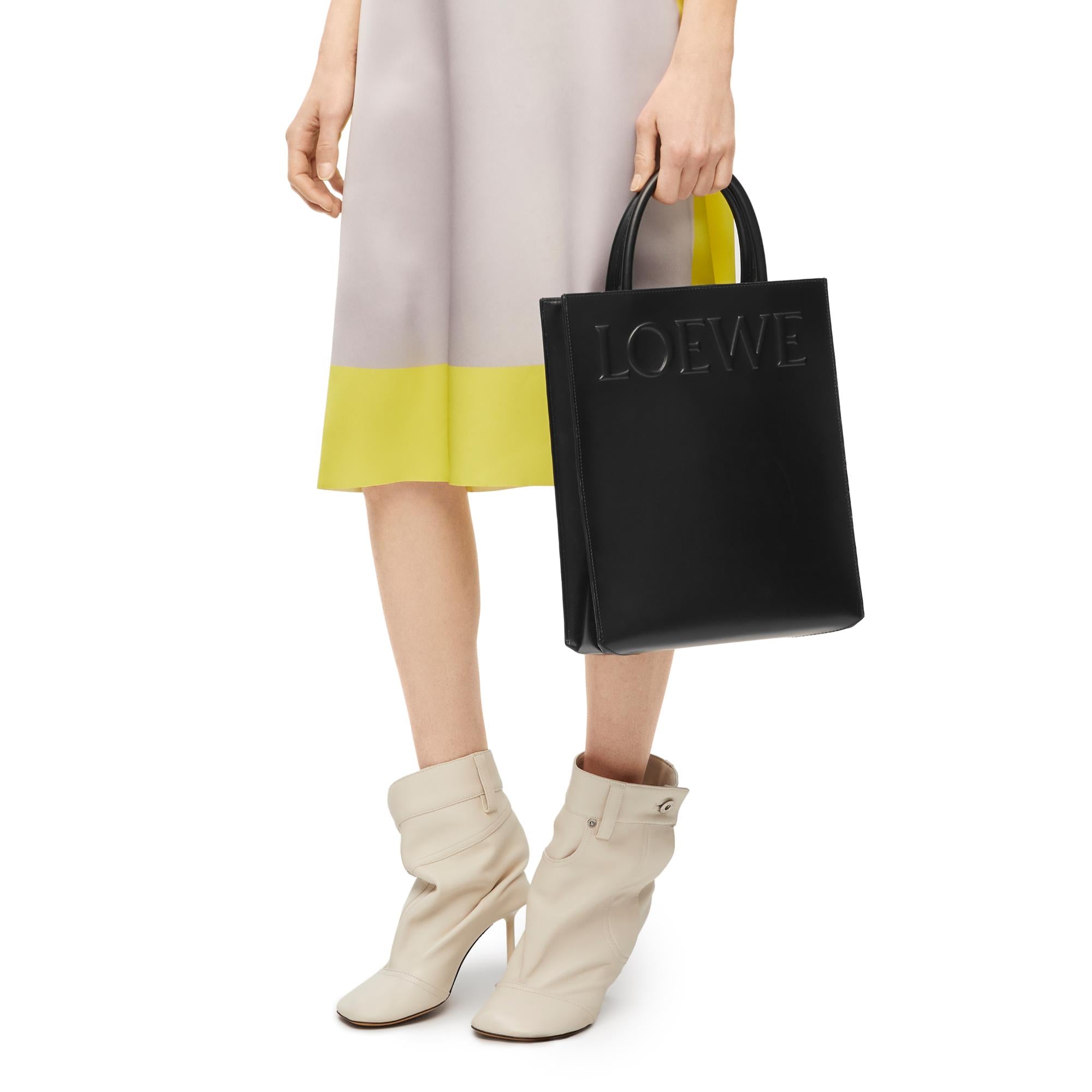 STANDARD A4 TOTE BAG_SLEEK CALF_BLACK