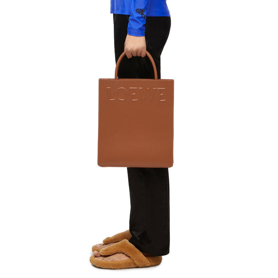 STANDARD A4 TOTE BAG_SLEEK CALF_TAN