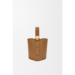 PEBBLE BUCKET MINI_SMOOTH CALF_OAK