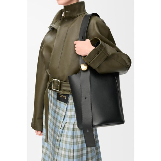 PEBBLE BUCKET MEDIUM_SMOOTH CALF_BLACK