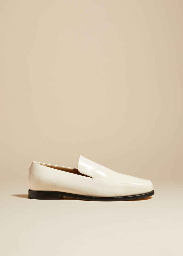 알레시오 로퍼 오프 화이트 가죽