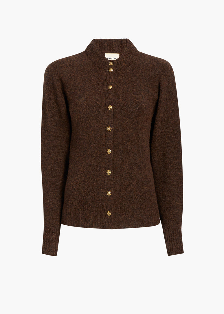 앙브르 가디건 체스넛