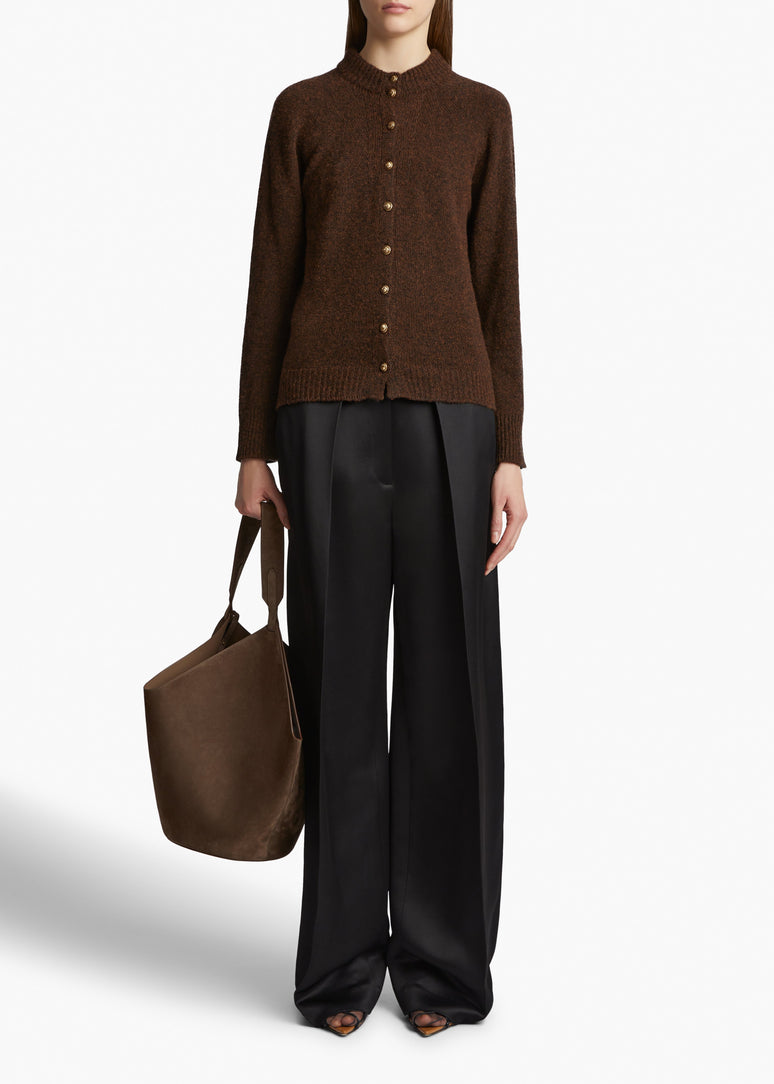 앙브르 가디건 체스넛