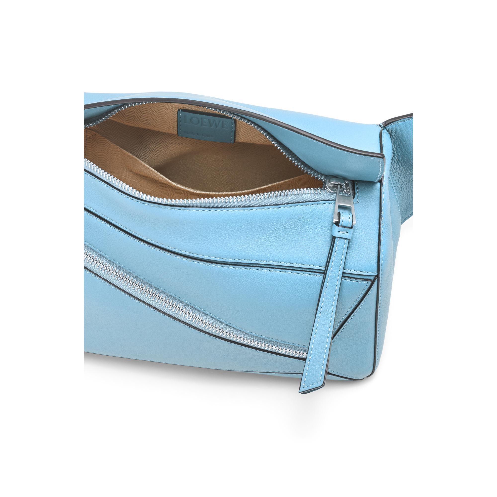 PUZZLE SMALL BUMBAG_CLASSIC CALF_OLYMPIC BLUE