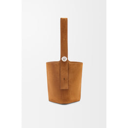 PEBBLE BUCKET LARGE_SUEDE_TOBACCO