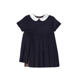베이비 네이비 플리츠 스커트 드레스
