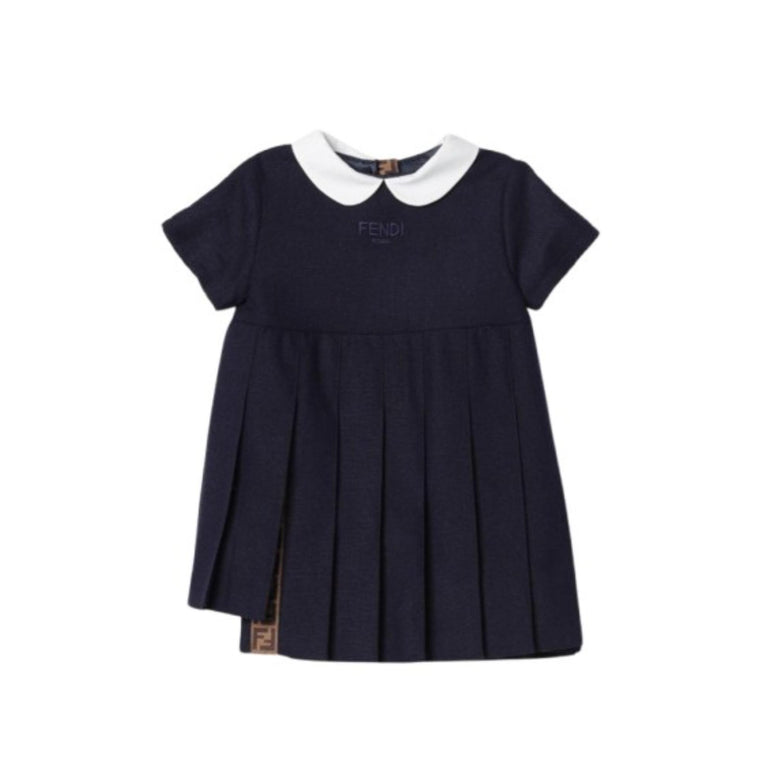 베이비 네이비 플리츠 스커트 드레스