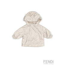 베이비 베이지 FF 로고 점퍼