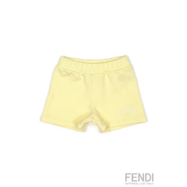 베이비 옐로우 버뮤다 팬츠