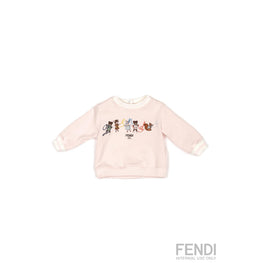 베이비 핑크 저지 스웻셔츠