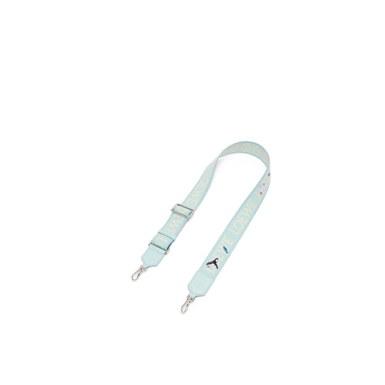 PENGUIN JACQUARD STRAP_JACQUARD/CALF_BLUE ICEBERG