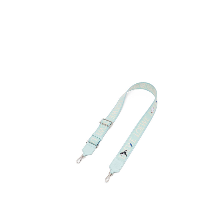 PENGUIN JACQUARD STRAP_JACQUARD/CALF_BLUE ICEBERG
