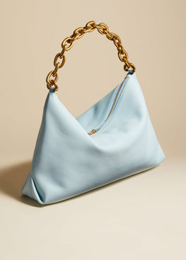 클라라 백 베이비 블루 가죽