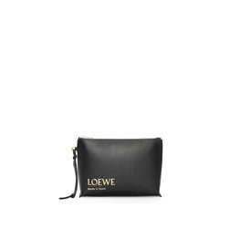LOEWE EMBOSSED T POUCH_SHINY NAPPA CALF_BLACK