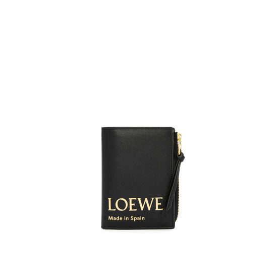 LOEWE EMBOSSED SLIM COMPACT W_SHINY NAPPA CALF_BLACK