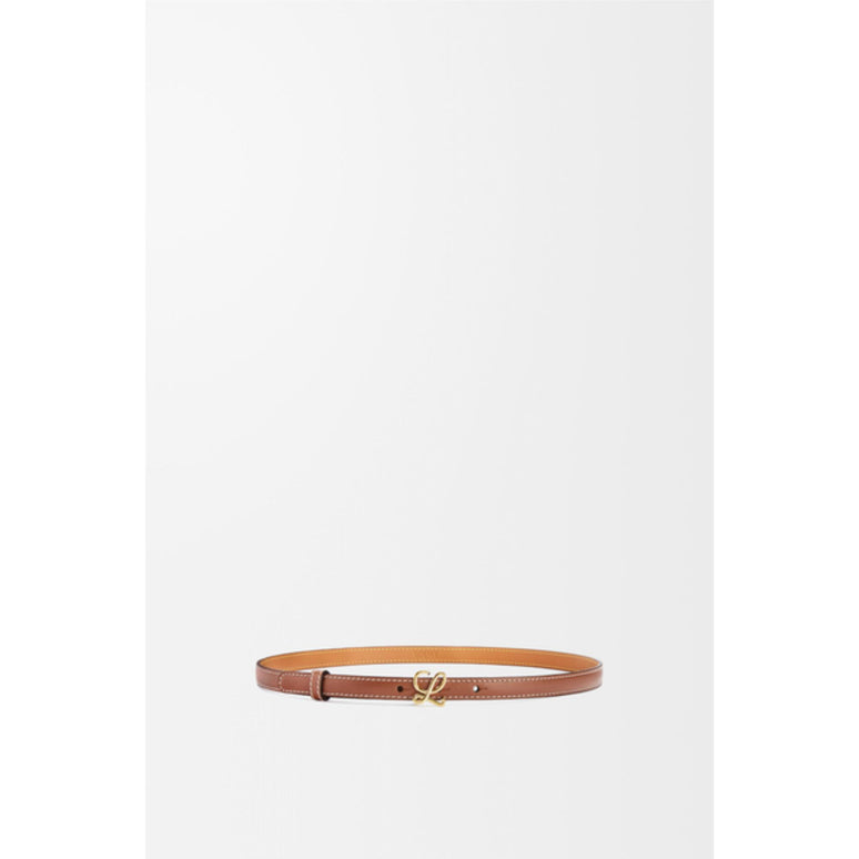L BUCKLE BELT 1.5CM_SMOOTH CALF/BRASS_TAN/GOLD