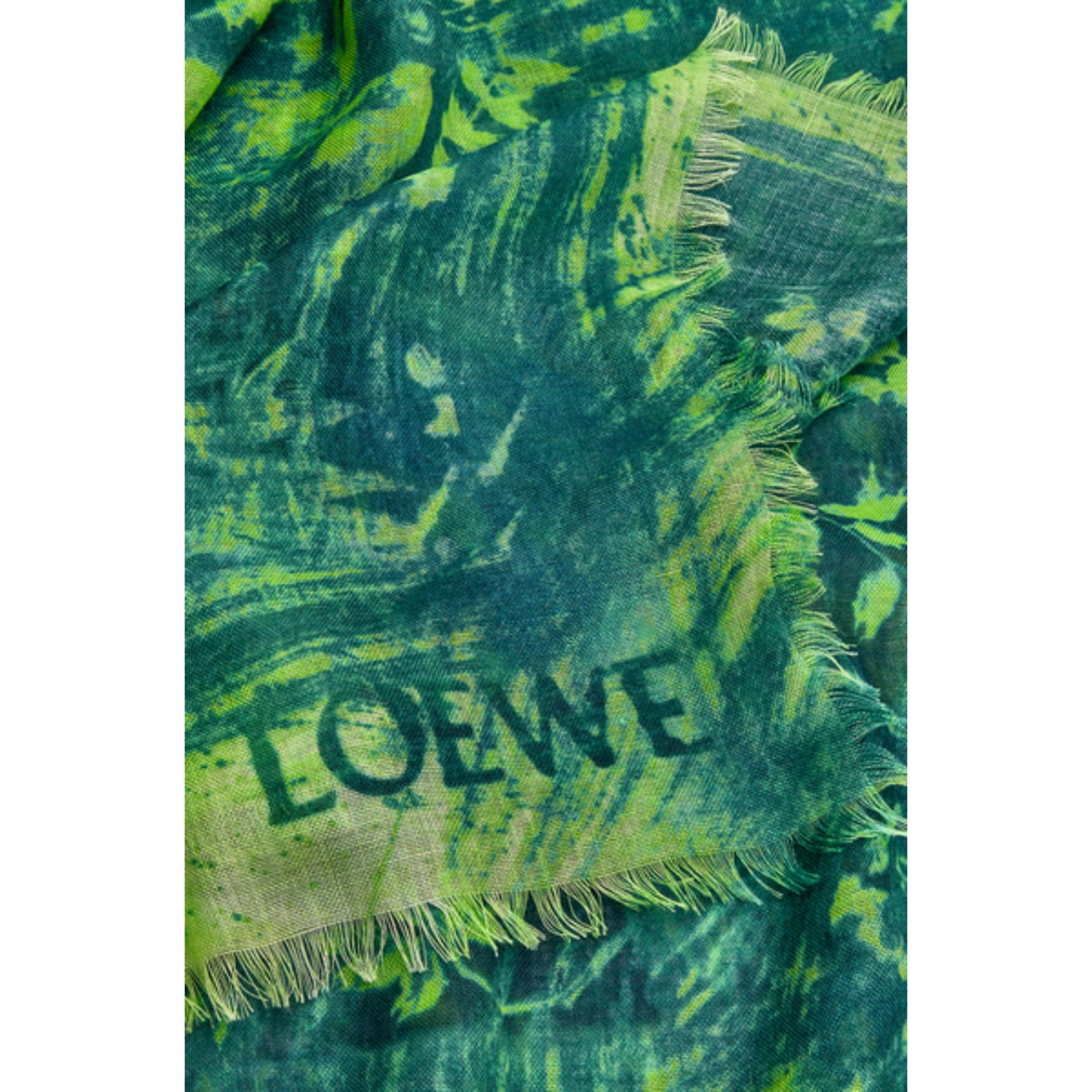 140X200 SHAWL_CASHMERE/SILK_GREEN/MULTICOLOR