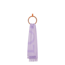 53X210 BLURRED LOEWE SCARF_WOOL/CASHMERE_PURPLE/LILAC