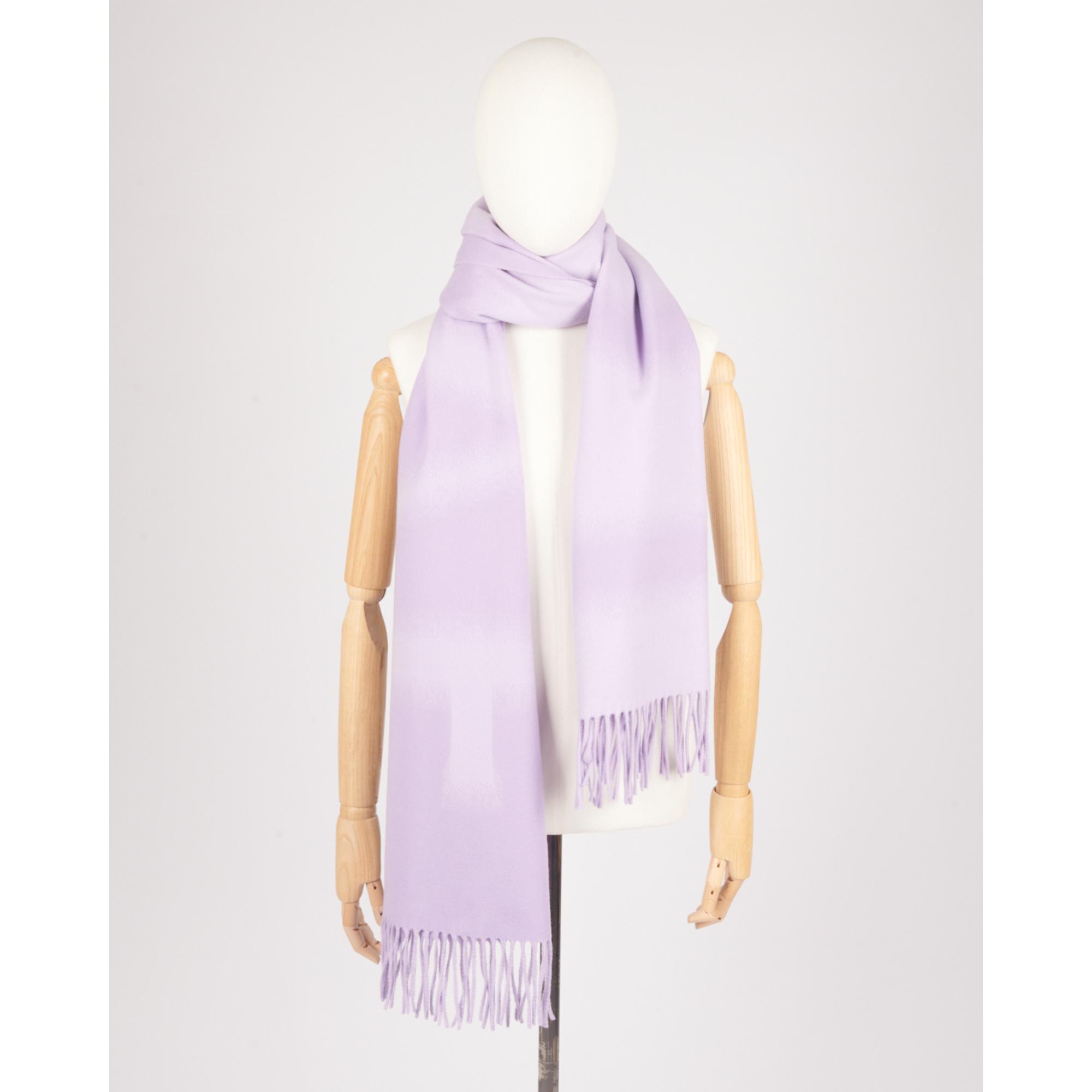 53X210 BLURRED LOEWE SCARF_WOOL/CASHMERE_PURPLE/LILAC