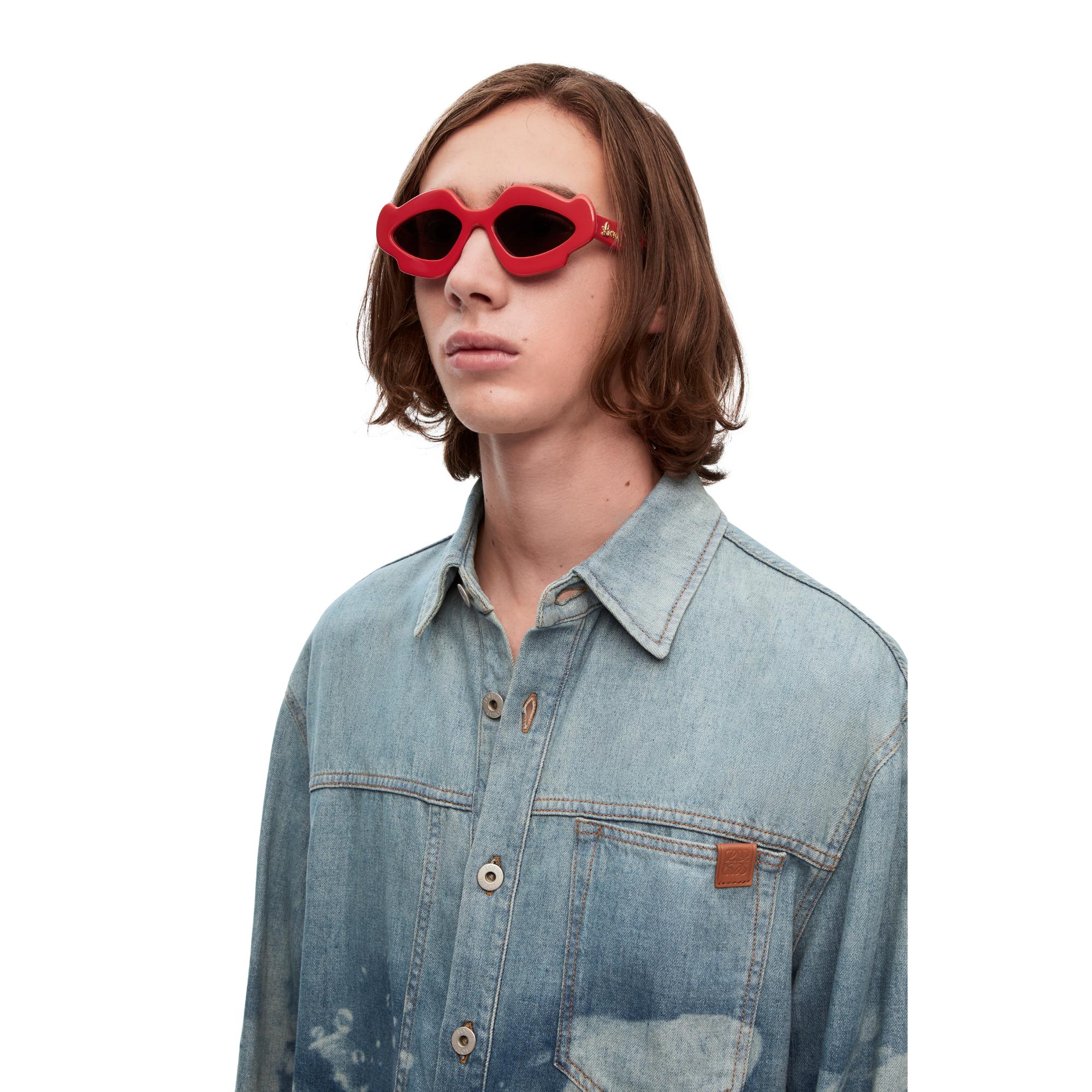 FLAME SUNGLASSES_ACETATE_SHINY RED