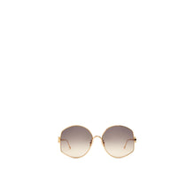 METAL OVERSIZED SUNGLASSES_METAL_SHINY ENDURA GOLD/SAND