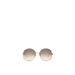 METAL OVERSIZED SUNGLASSES_METAL_SHINY ENDURA GOLD/SAND