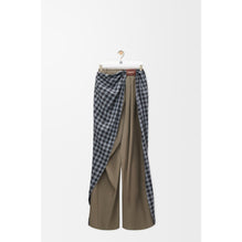 [STAFF ONLY] DRAPED TROUSERS_COTTON/WOOL_DARK GREEN/BLACK