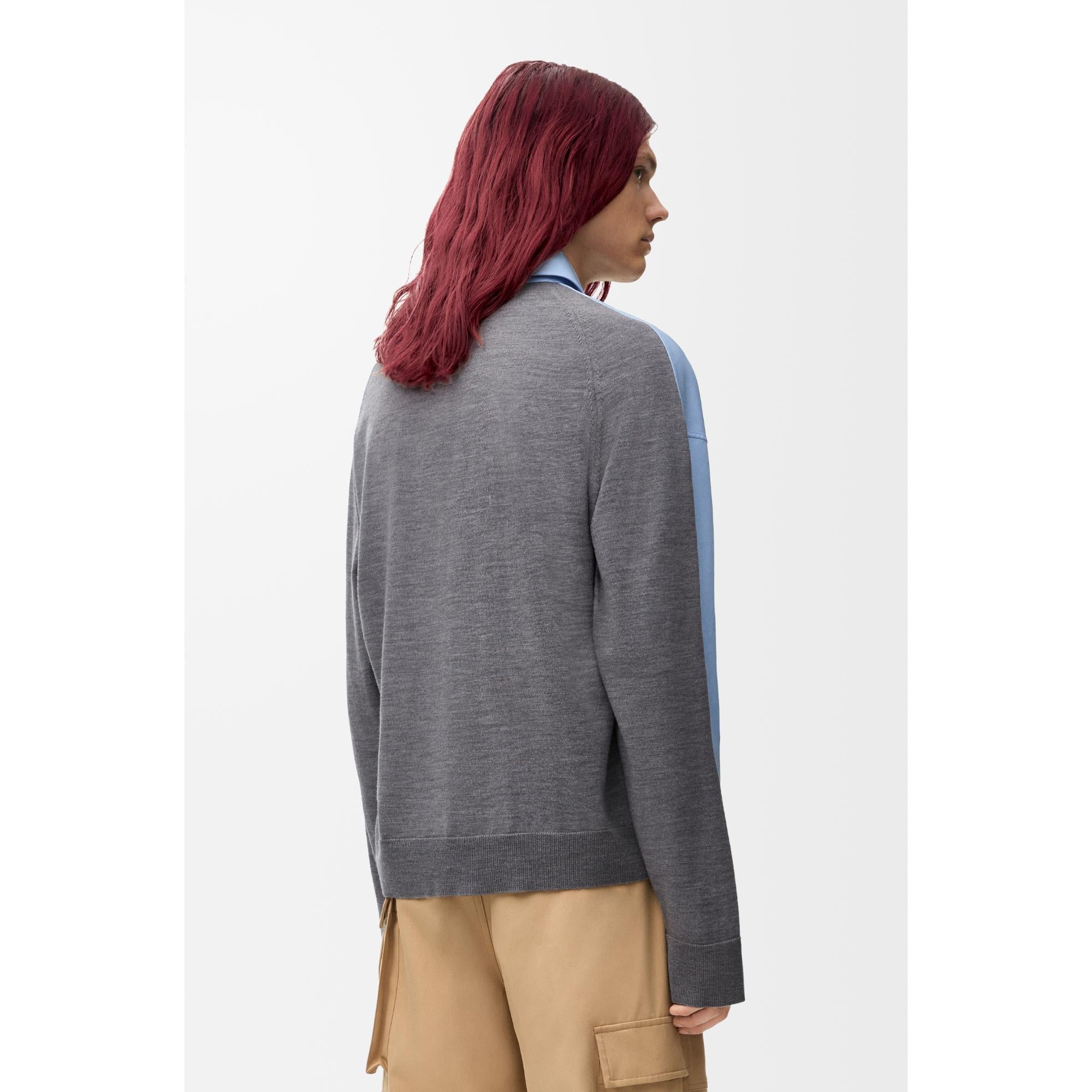 [STAFF ONLY] HYBRID SHIRT_COTTON_LIGHT BLUE/GREY