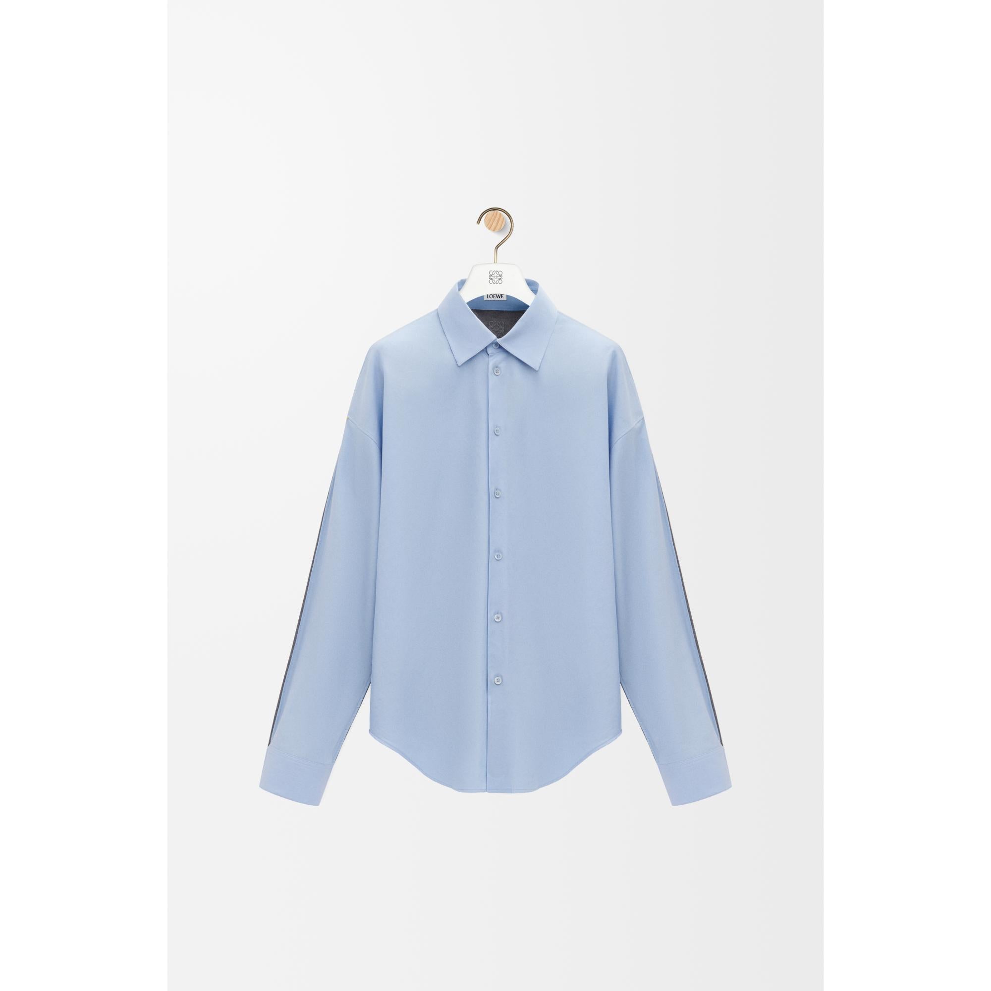 [STAFF ONLY] HYBRID SHIRT_COTTON_LIGHT BLUE/GREY