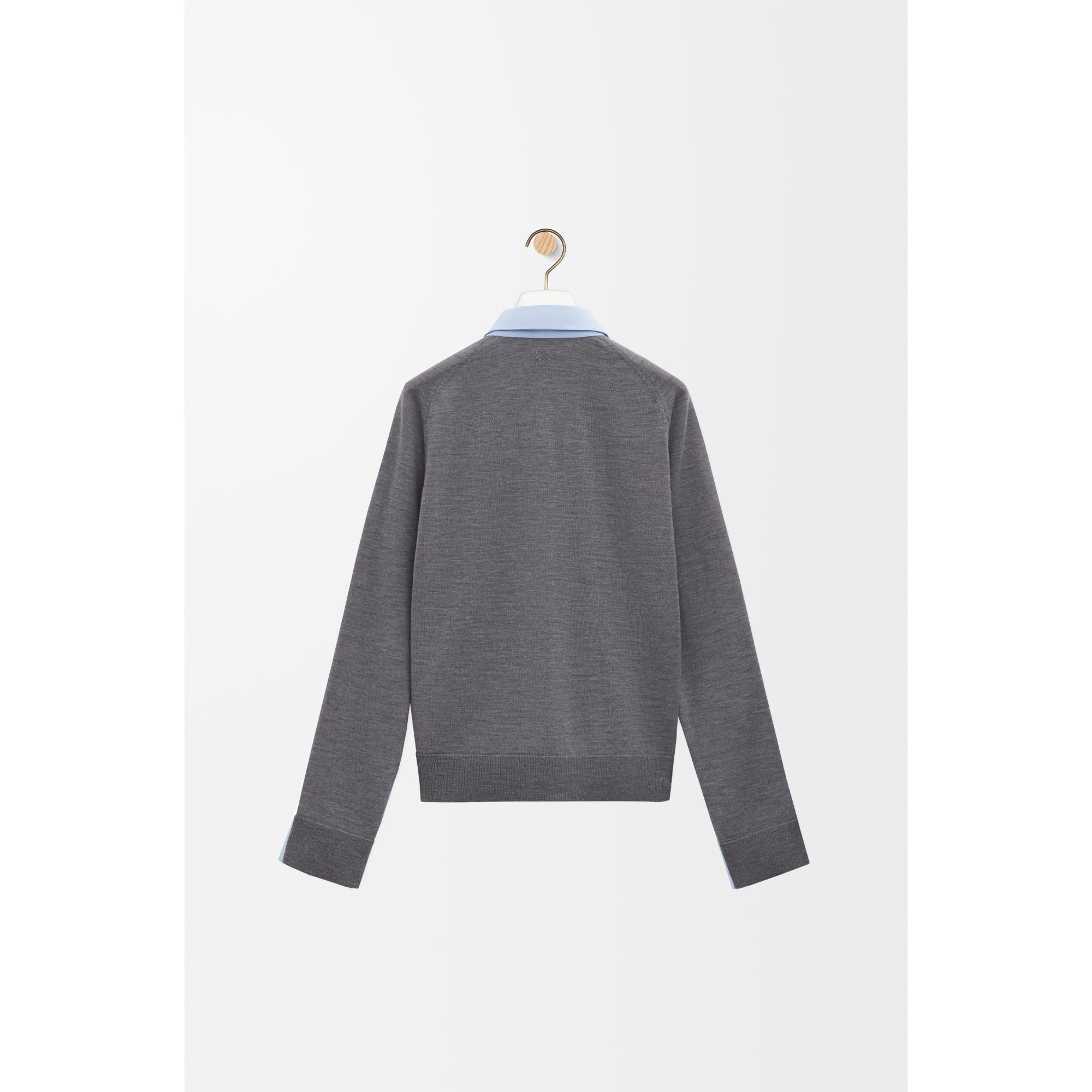 [STAFF ONLY] HYBRID SHIRT_COTTON_LIGHT BLUE/GREY