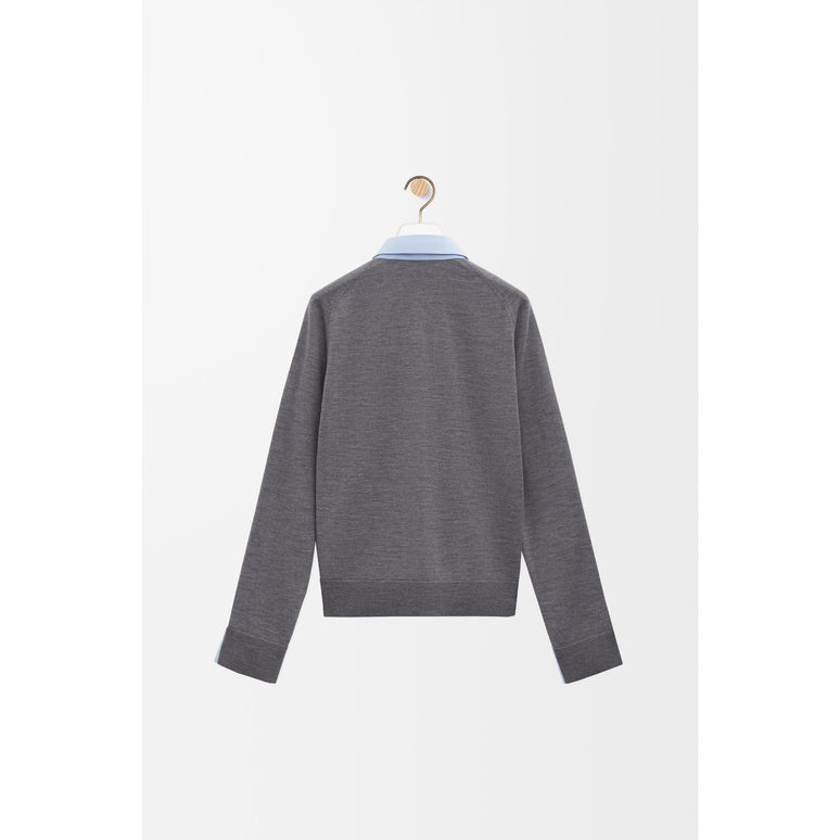 [STAFF ONLY] HYBRID SHIRT_COTTON_LIGHT BLUE/GREY