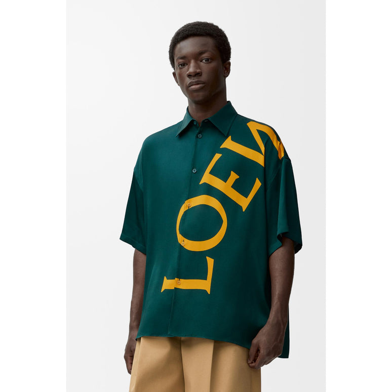 [STAFF ONLY] SHORT SLEEVE SHIRT_SILK_GREEN/YELLOW