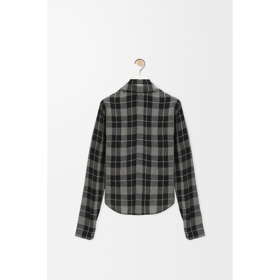 [STAFF ONLY] SHIRT_VISCOSE_BLACK/WHITE