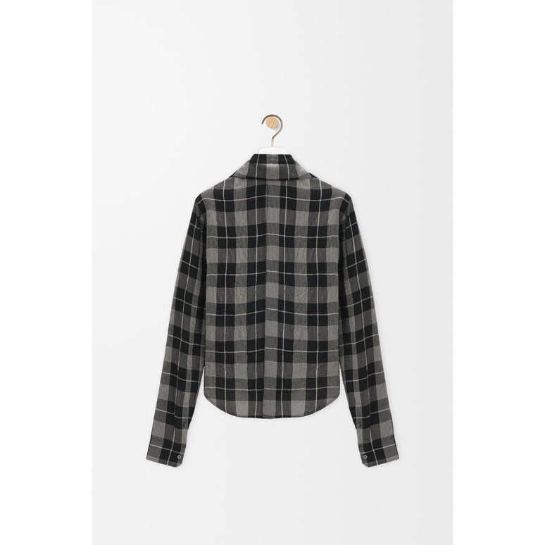 [STAFF ONLY] SHIRT_VISCOSE_BLACK/WHITE