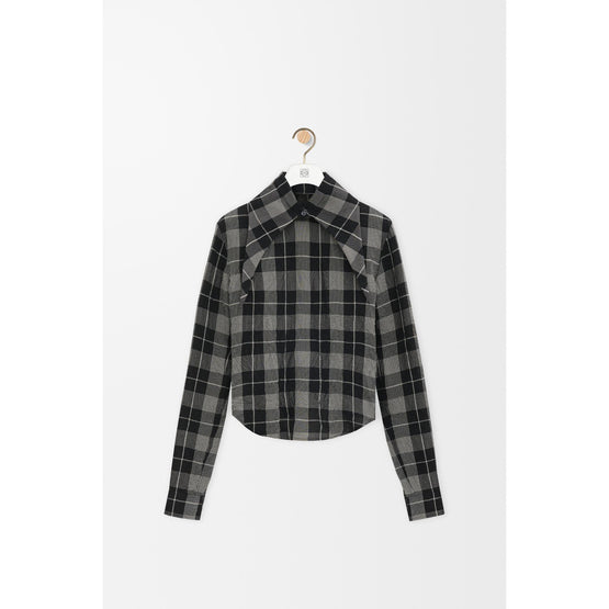 [STAFF ONLY] SHIRT_VISCOSE_BLACK/WHITE