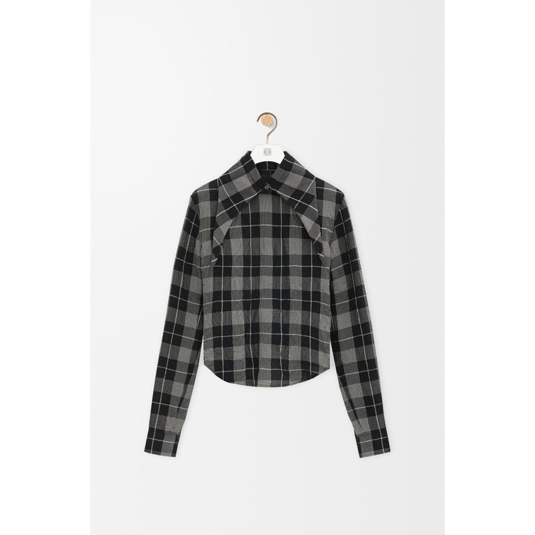 [STAFF ONLY] SHIRT_VISCOSE_BLACK/WHITE