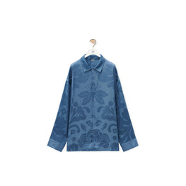 SHIRT_VISCOSE_CROWN BLUE