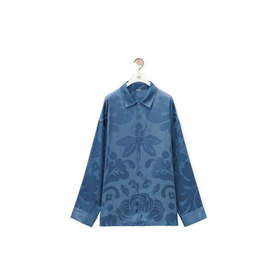 SHIRT_VISCOSE_CROWN BLUE